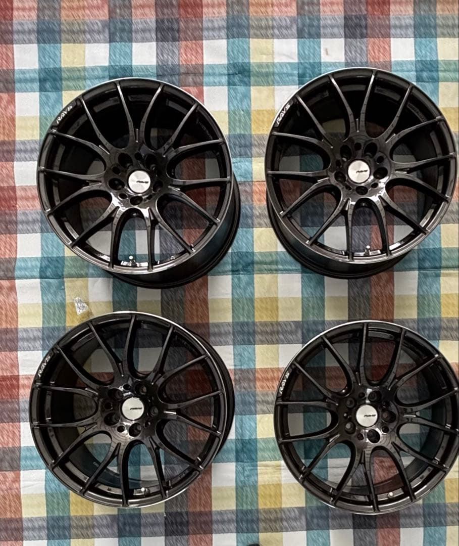 【美品・ホイールのみ】RAYS HOMURA 2×7 19インチ4本