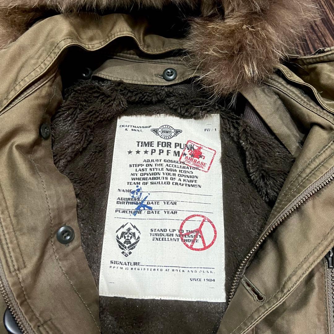 PPFM 00s モッズコート Real Fur Y2K アーカイブ M