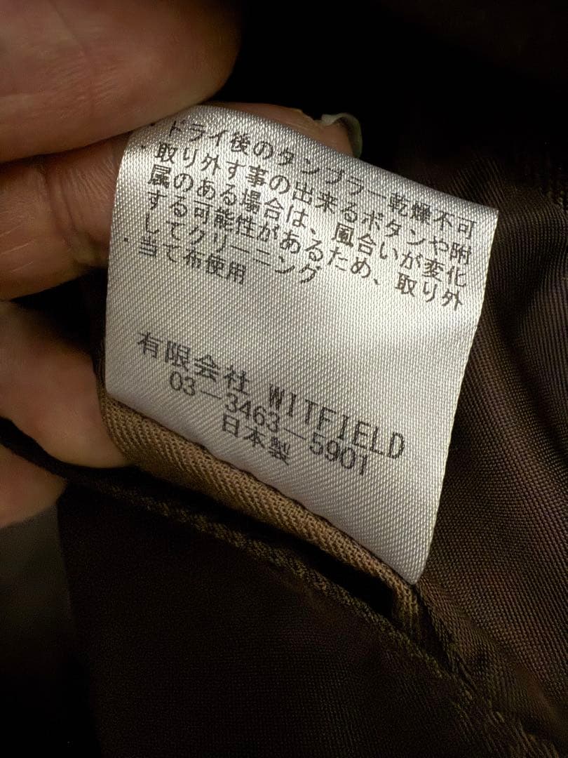 MR.OLIVE POLYESTER TWILL ダブル　テーラード