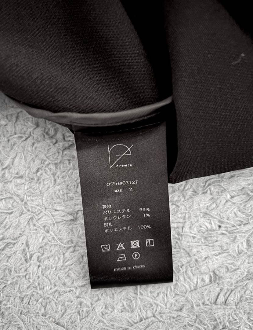 【着用回数1回のみ】crewreポケッタブルストレッチジャケット（黒）収納袋付き