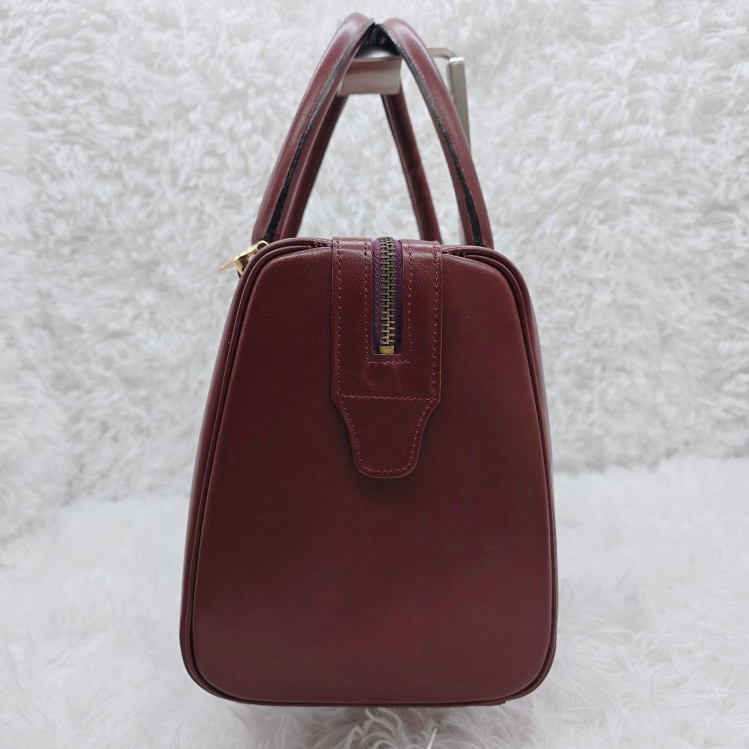 ✨希少！美品✨カルティエ マストライン 本革 ミニ ボストンバッグ ボルドー