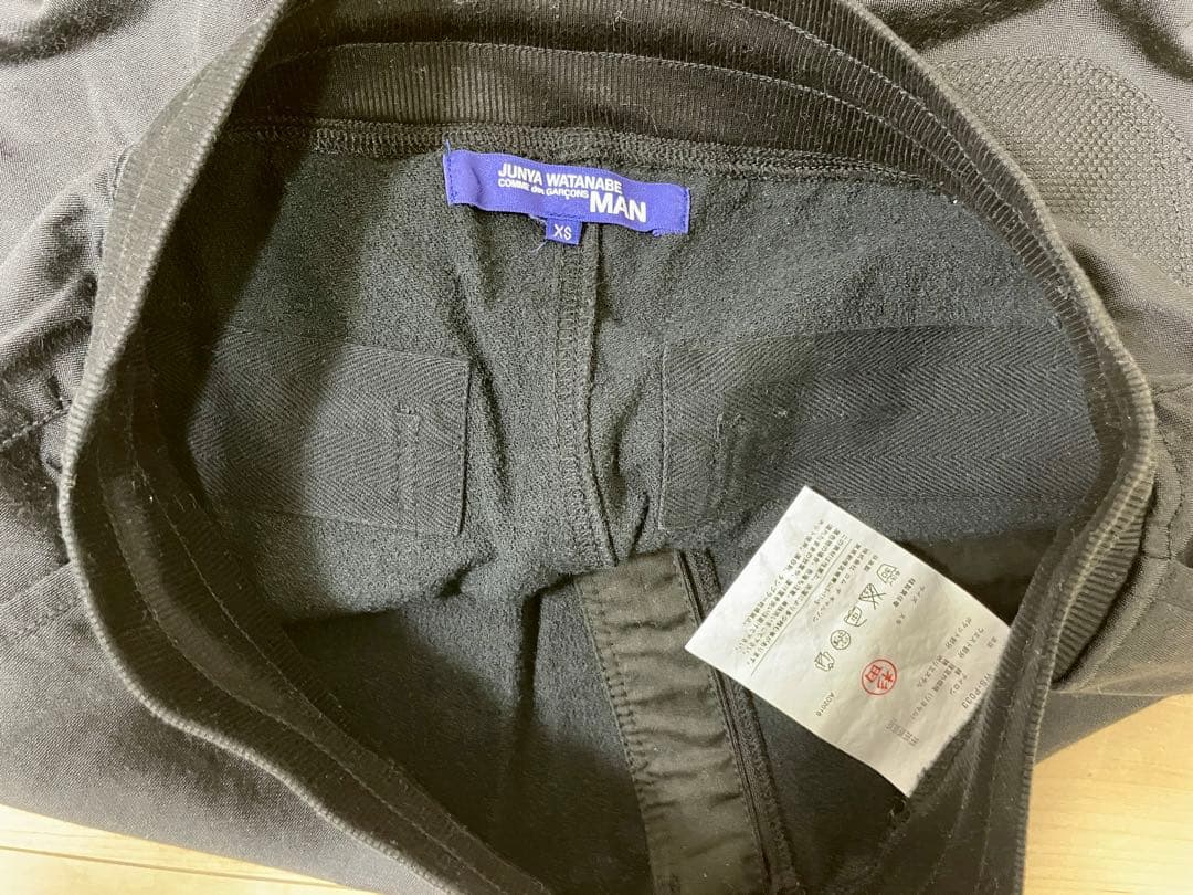 美品 ジュンヤワタナベマン スウェットパンツ 黒 人気サイズXS