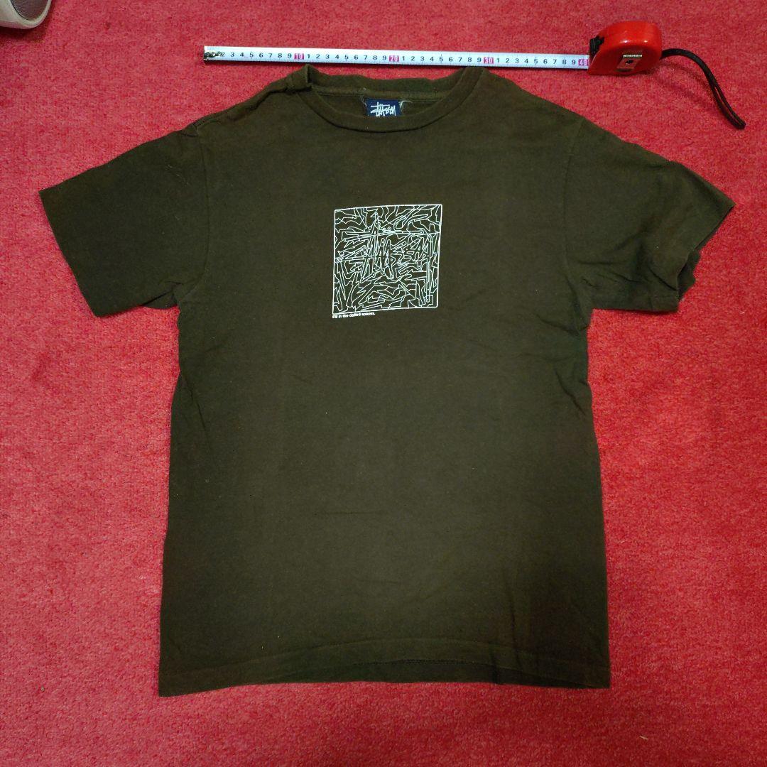 希少 Stussy ダークブラウン Tシャツ S