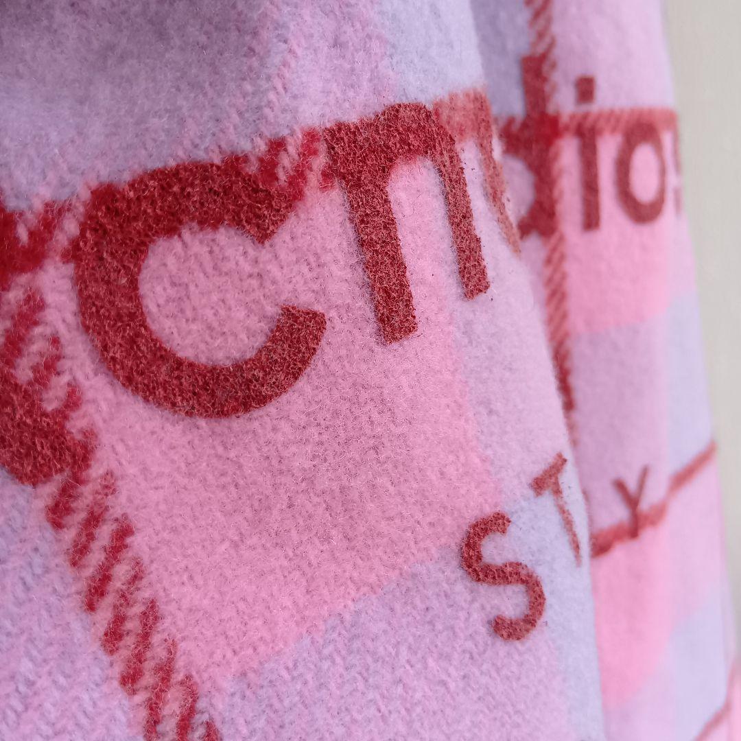 イタリア製 Acne Studios チェック柄マフラー 大判 ウール100%