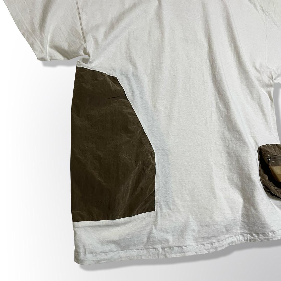 レミレリーフ ブリーフィング コラボ Tシャツ 異素材ポケット ビッグサイズ