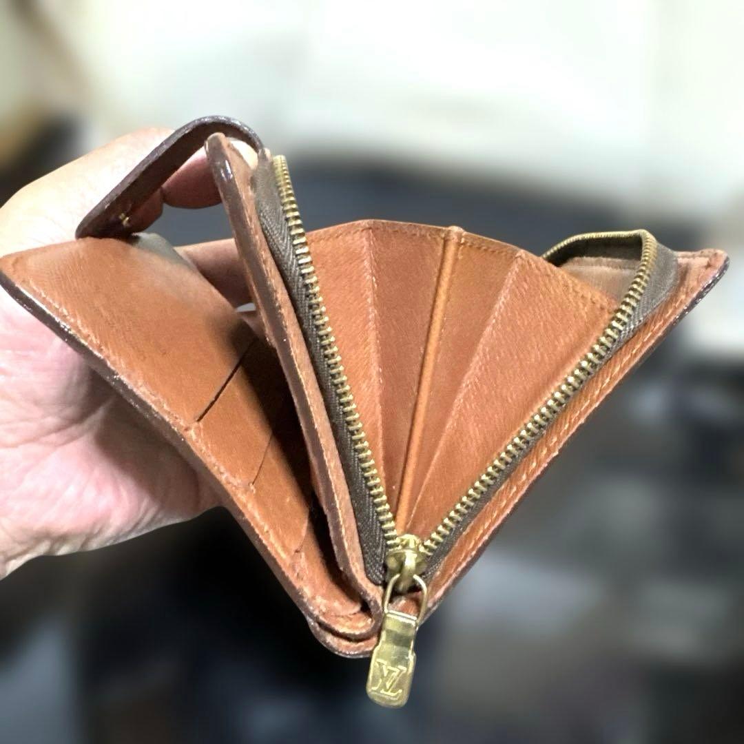 ③☆良品☆モノグラム♪コンパクトジップ 折り財布
