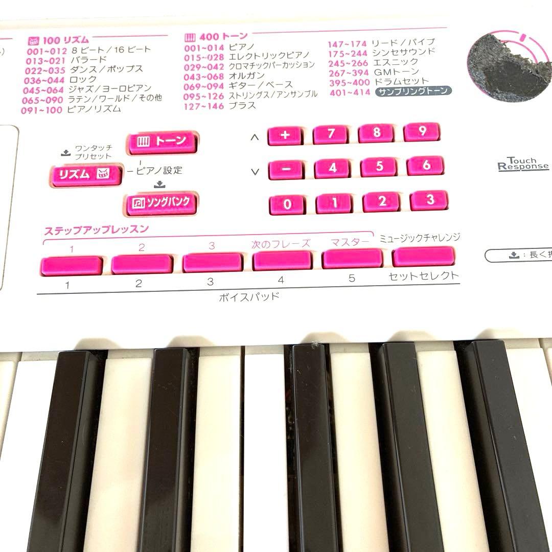 【良品】CASIO電子ピアノLK-121 61鍵 光ナビゲーション電子キーボード