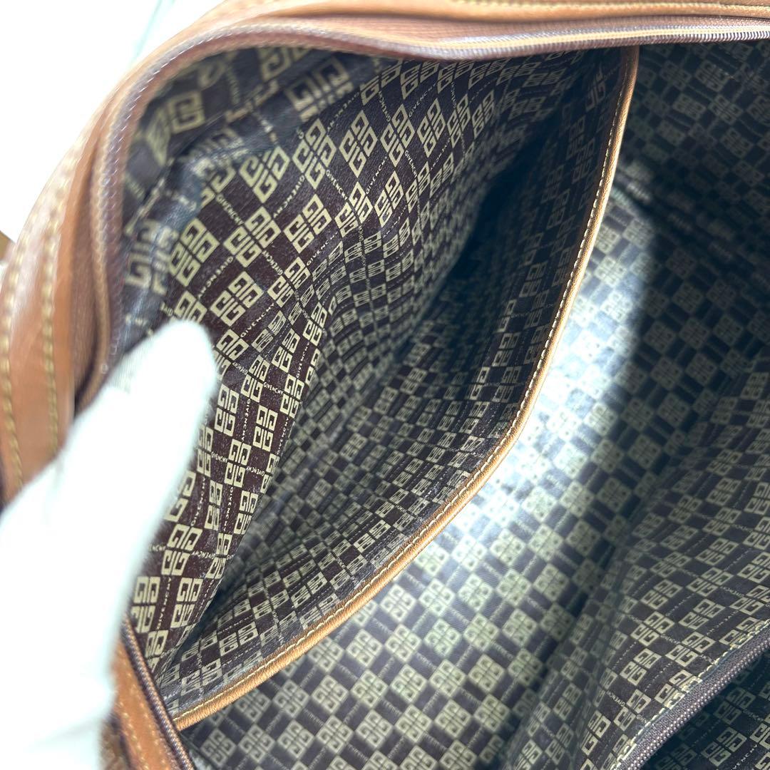 GIVENCHY 569 ジバンシー ボストンバッグ キャンバス レザー
