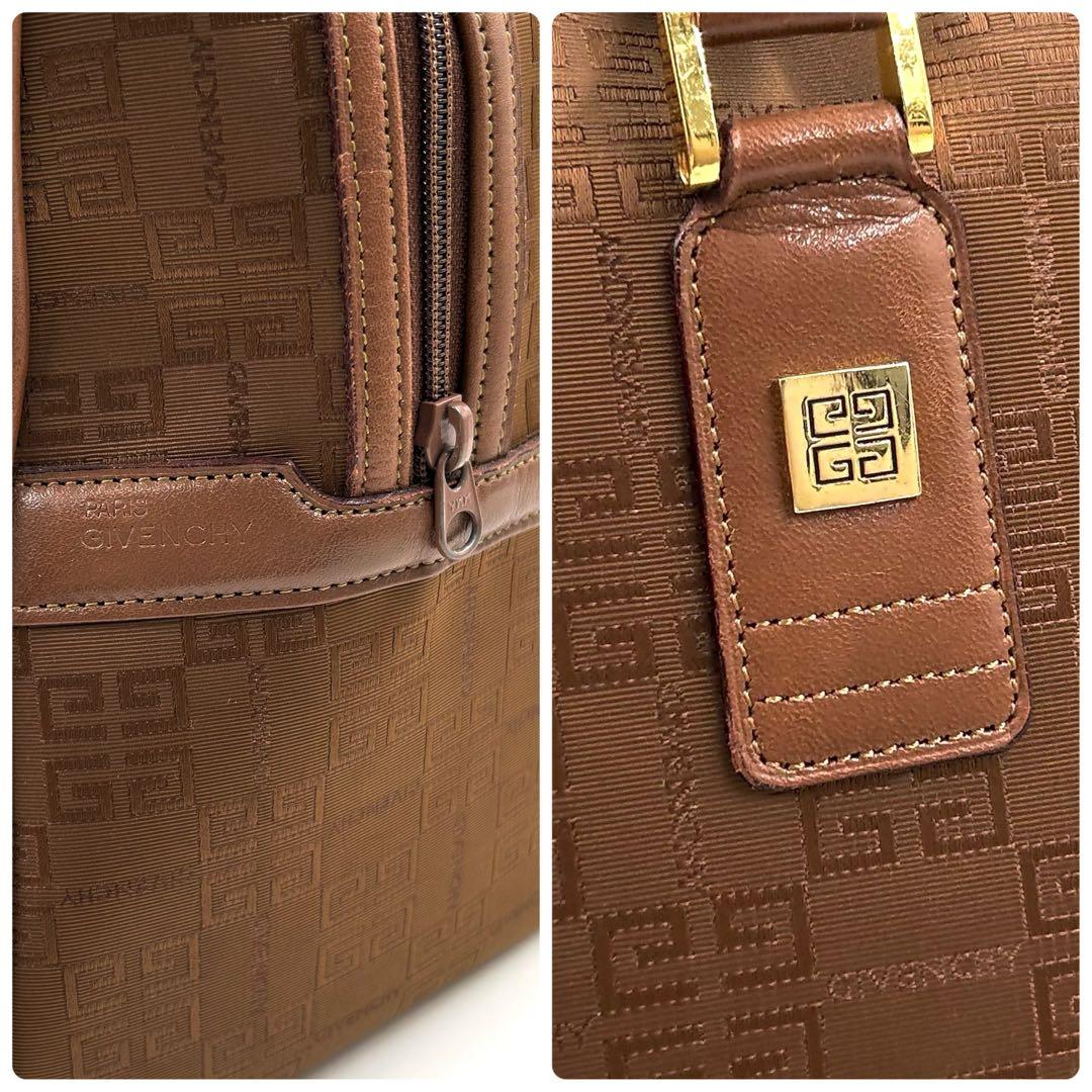 GIVENCHY 569 ジバンシー ボストンバッグ キャンバス レザー