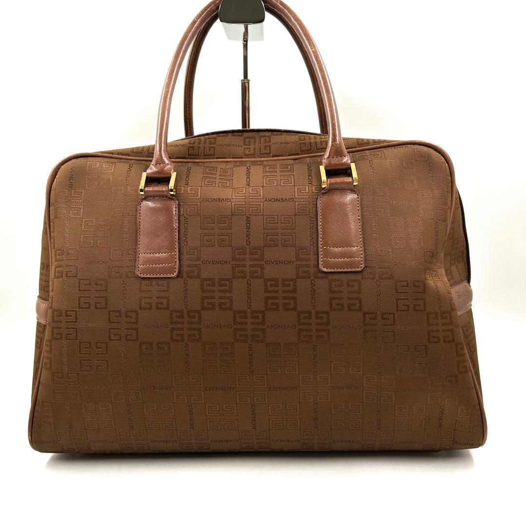 GIVENCHY 569 ジバンシー ボストンバッグ キャンバス レザー