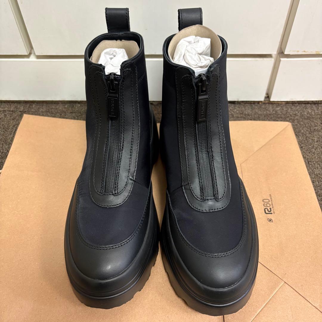 新品　HUNTER エクスプローラー アンクル ジップ フラットフォームブーツ