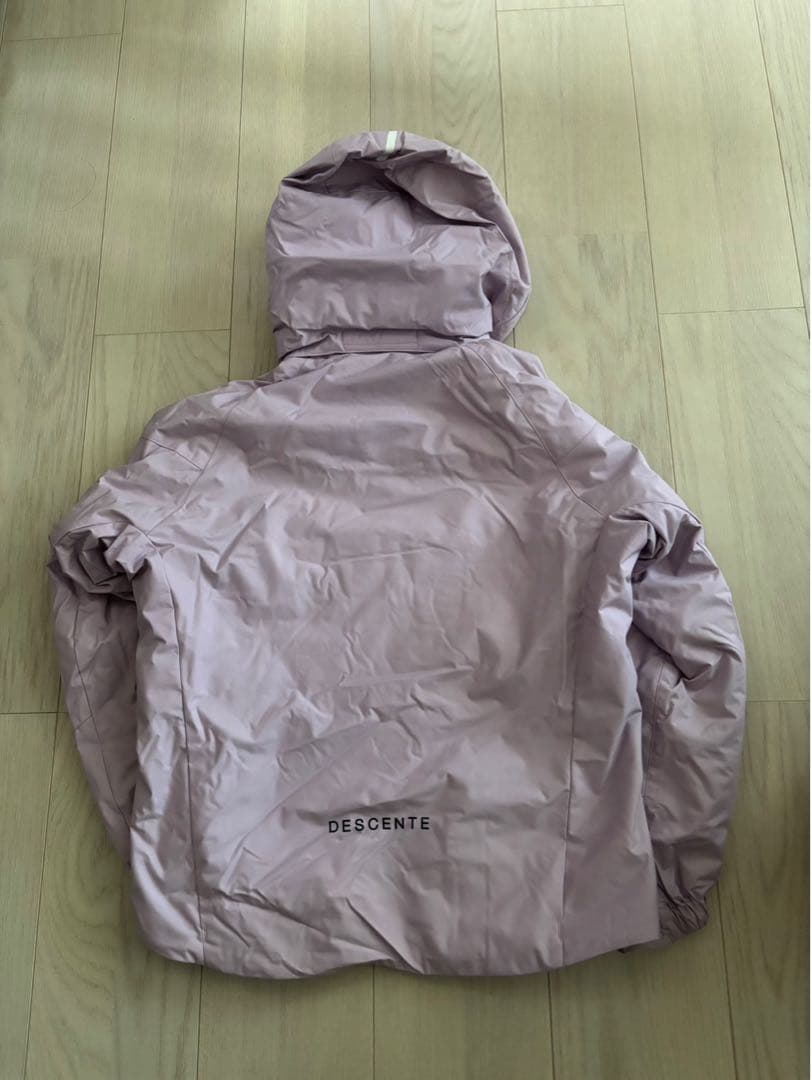 DESCENTE 薄紫 フード付きスキーウェア140