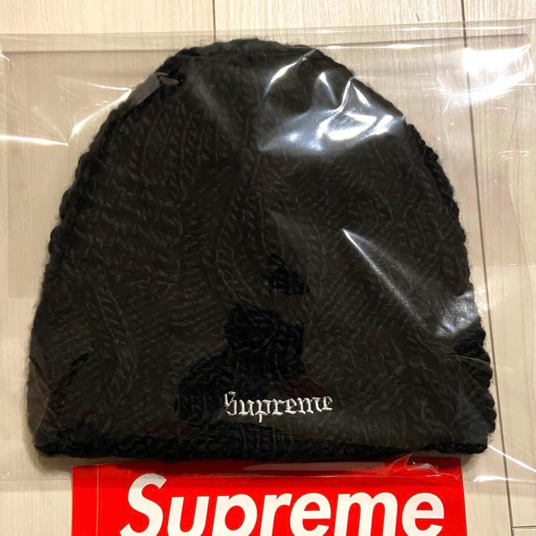 【新品】 Supreme 25SS Block Knit Beanie 黒