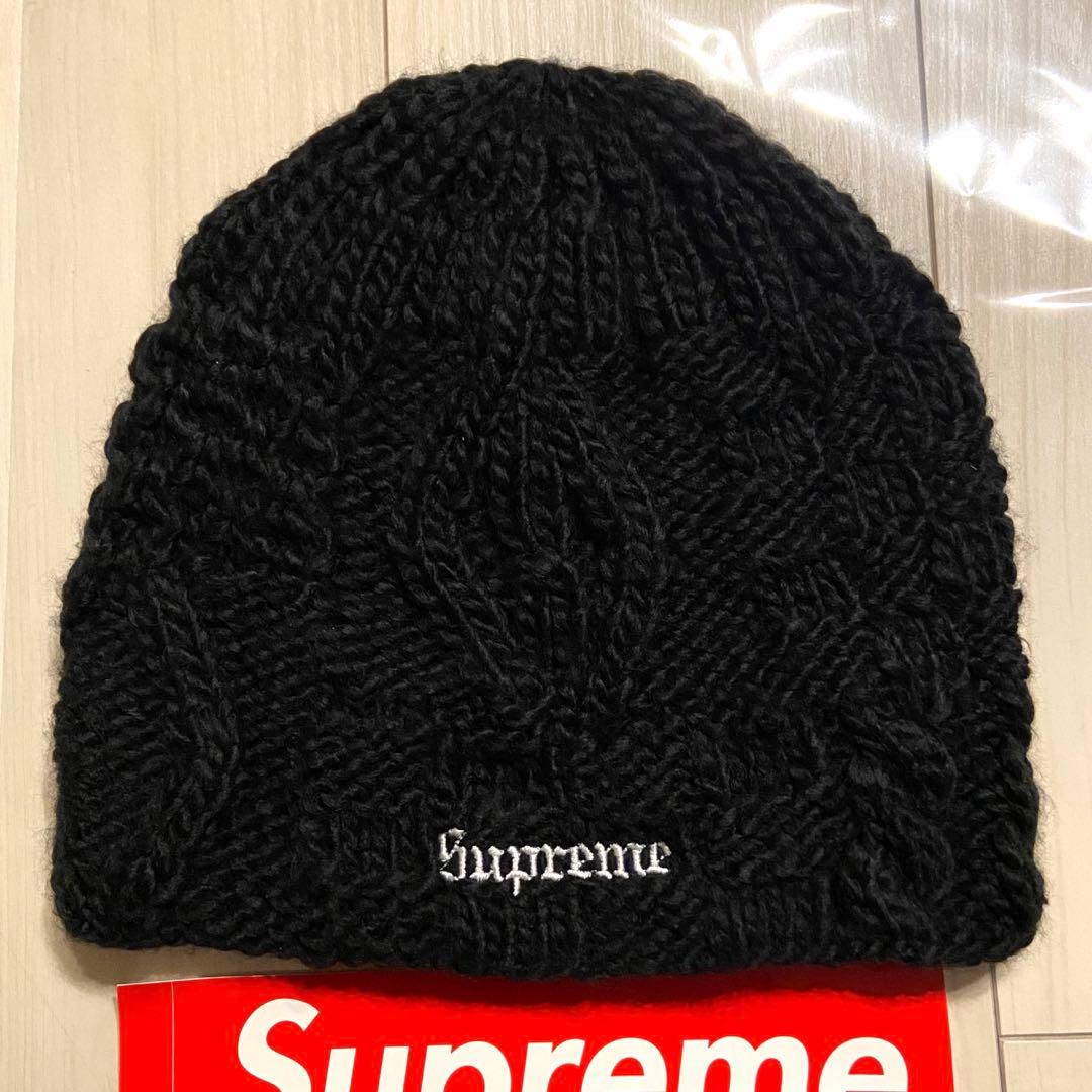 【新品】 Supreme 25SS Block Knit Beanie 黒