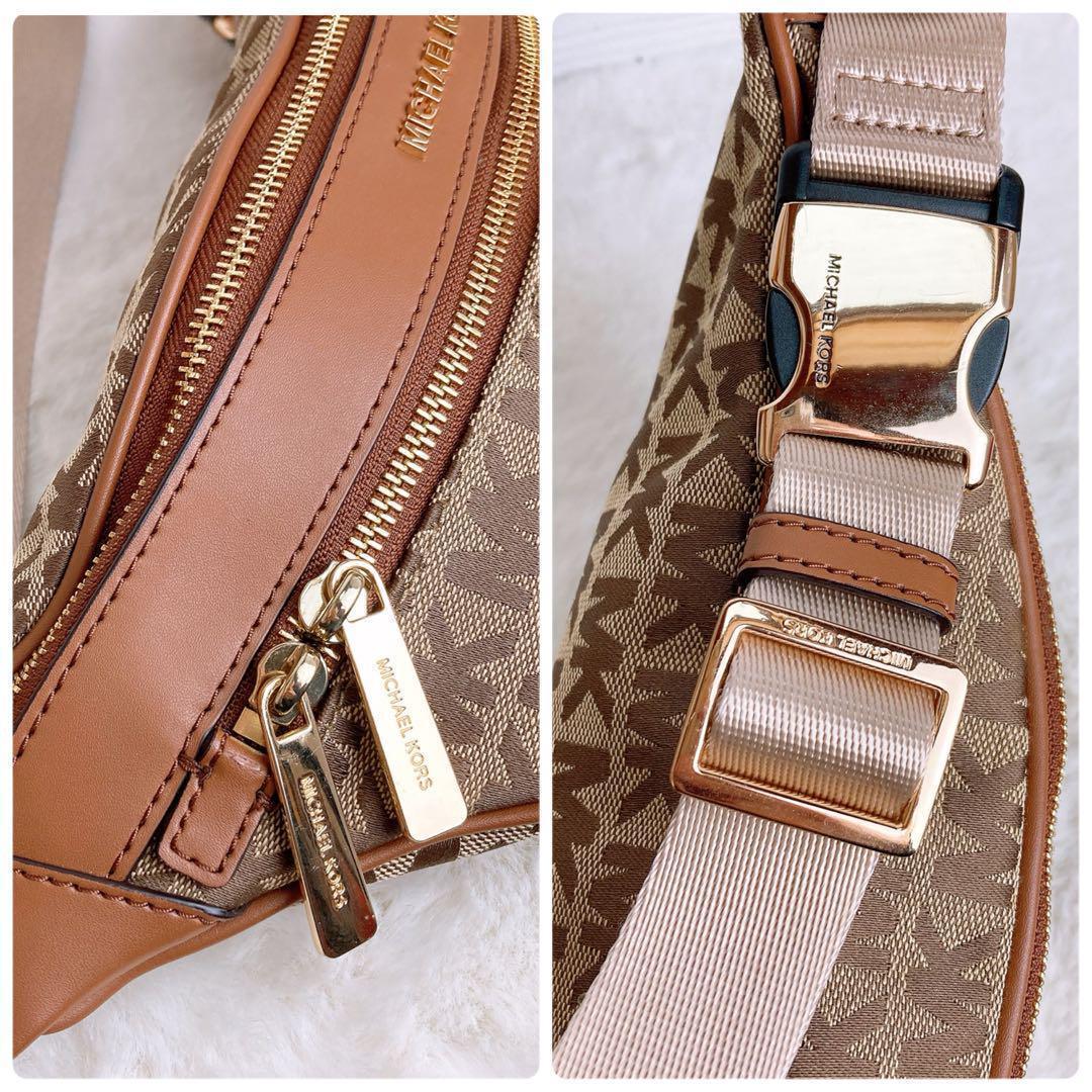 極美品☆MICHAEL KORSマイケルコース ショルダーウエストバッグ MK柄