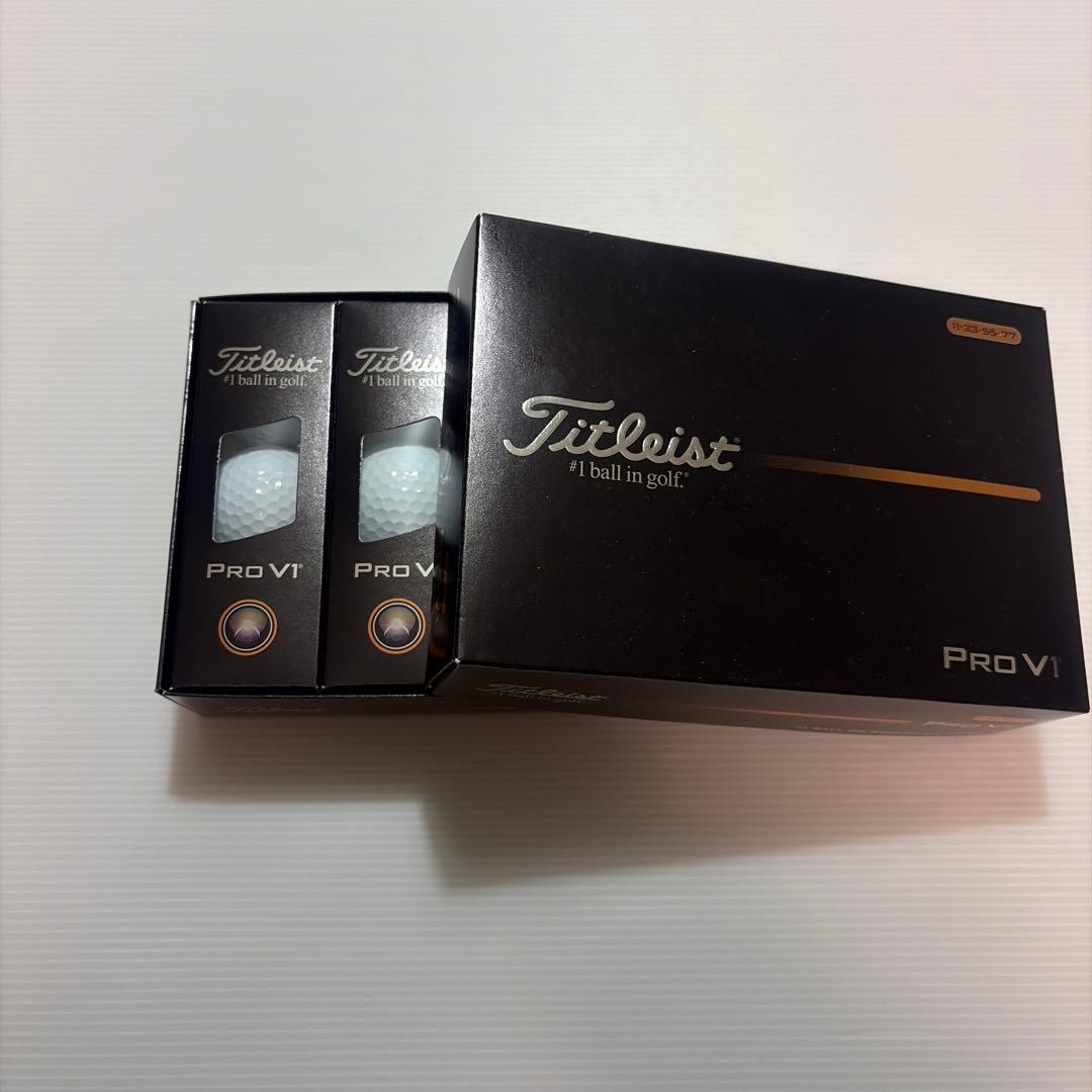 新品 Titleist Pro V1 ゴルフボール 1打(12個) Wナンバー