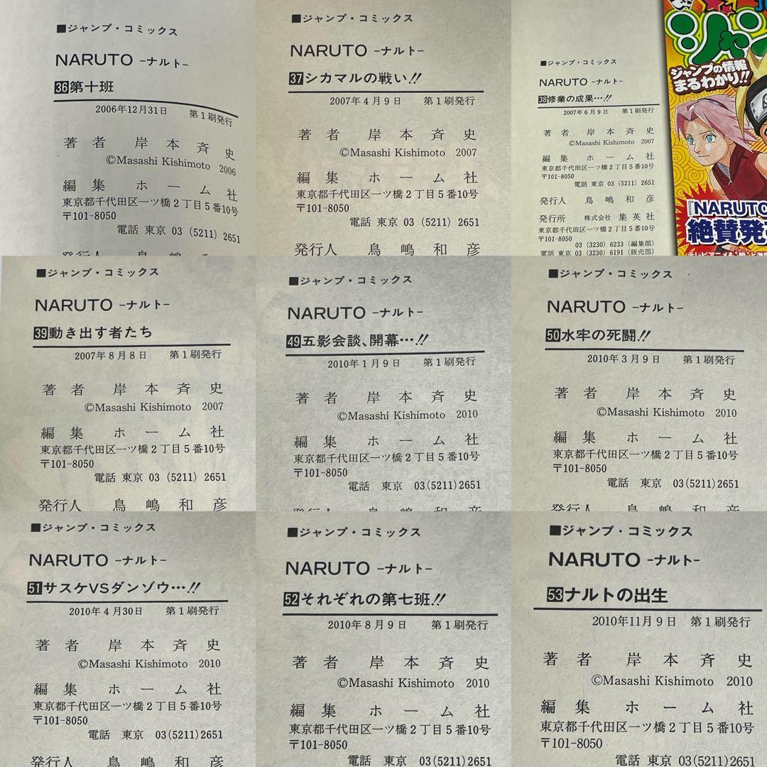 NARUTO 1-72巻 + ナルト外伝 計73冊セット 初版45冊