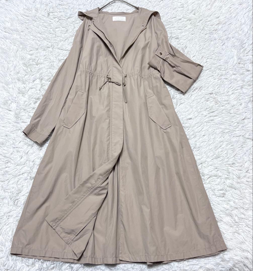 めー ！any SiS 【洗える】ロングギャザーライト モッズコートフレア