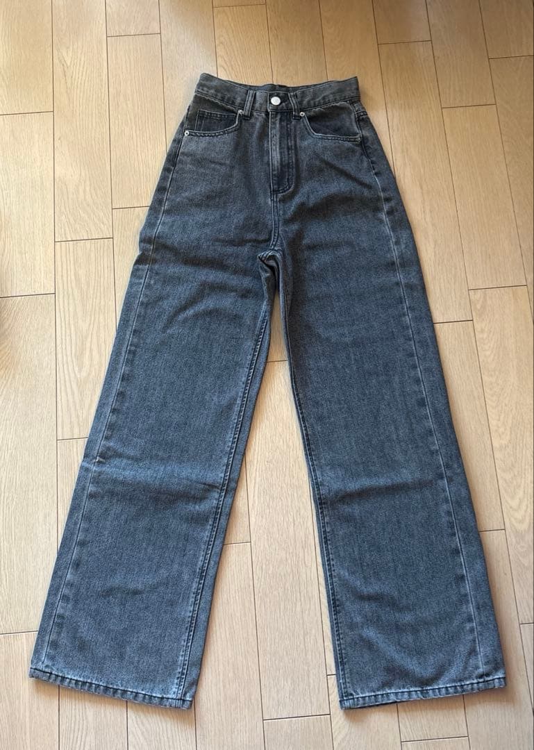 TWWデニム 2(g+c) 骨格ウェーブ xxs/s アッシュグレー