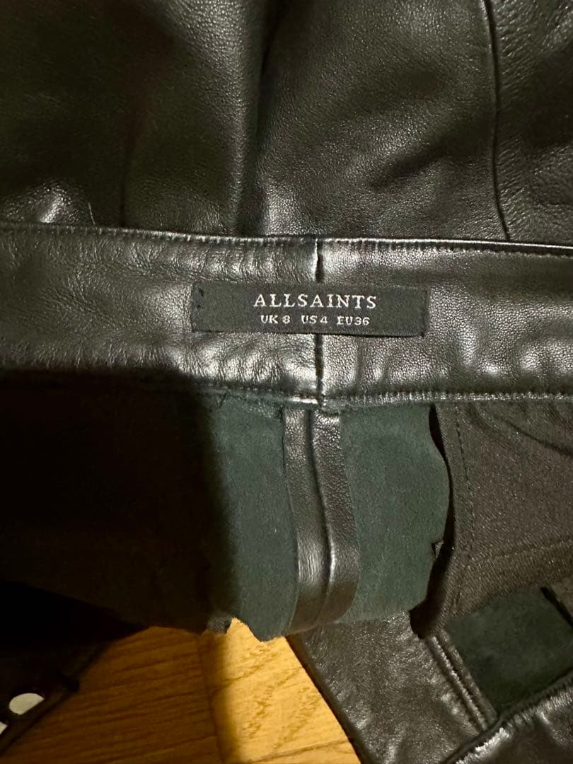ALLSAINTS レザー　キュロットパンツ　羊革