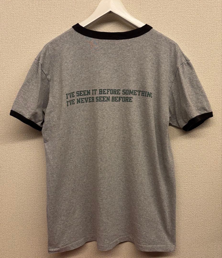 ＜6(ROKU)＞THINK DIFFERENTRY リンガーTシャツ　グレー