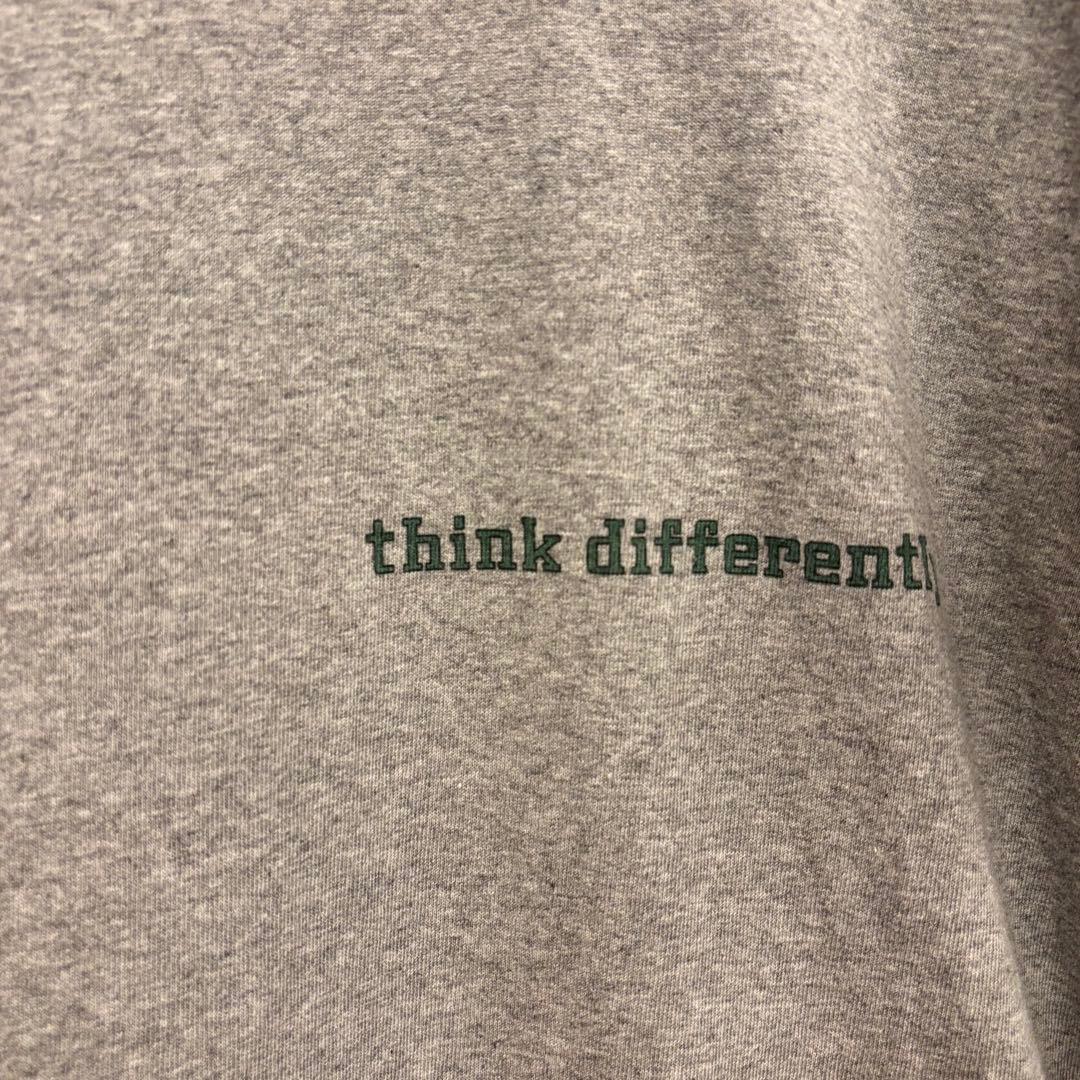 ＜6(ROKU)＞THINK DIFFERENTRY リンガーTシャツ　グレー