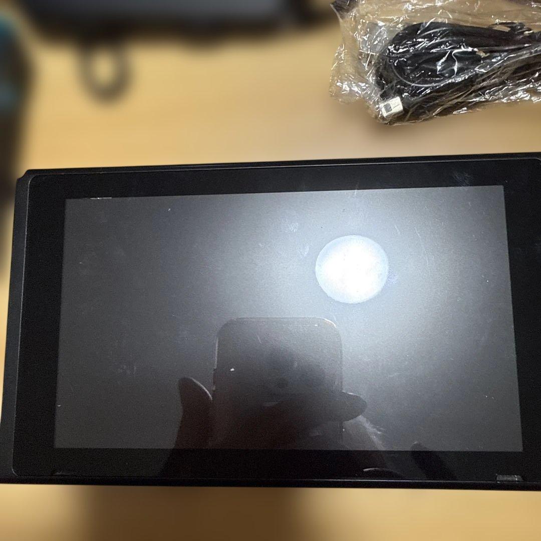 Nintendo Switch 本体 ネオンレッドネオンブルーストラップ充電付