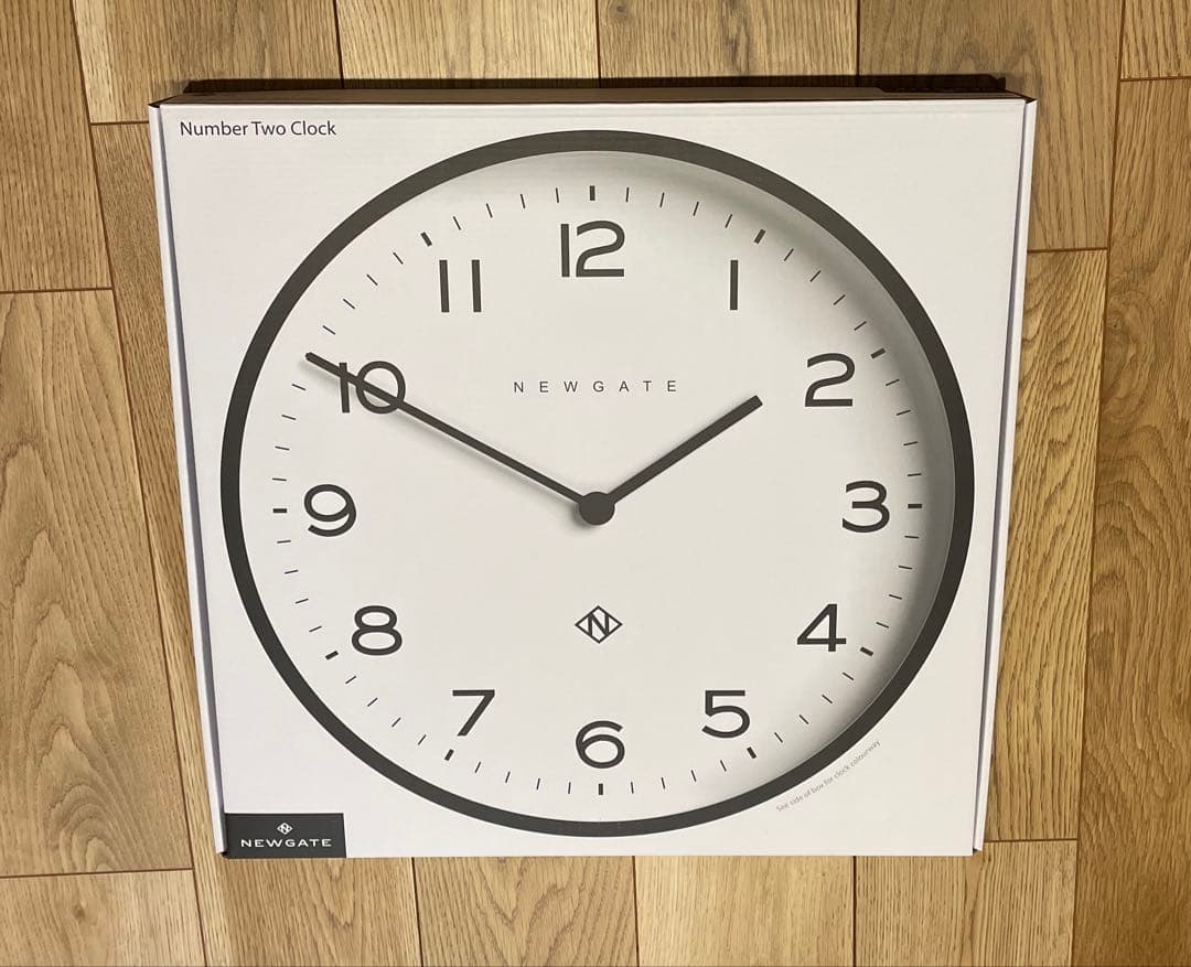 NEWGATE ブラックアナログ壁時計 45×45 cm