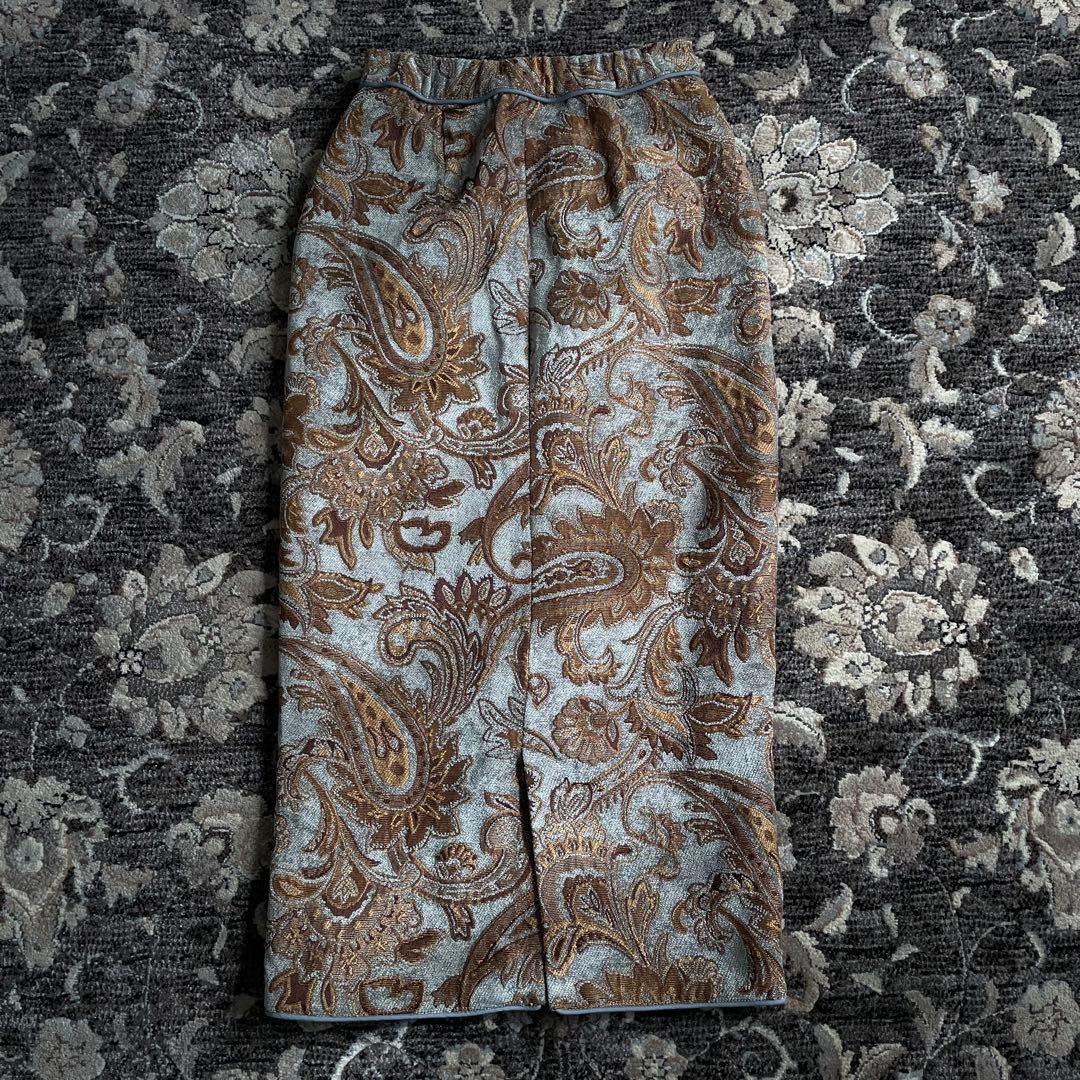 AMERI PAISLEY RUG SKIRT ロングスカート ジャガード M