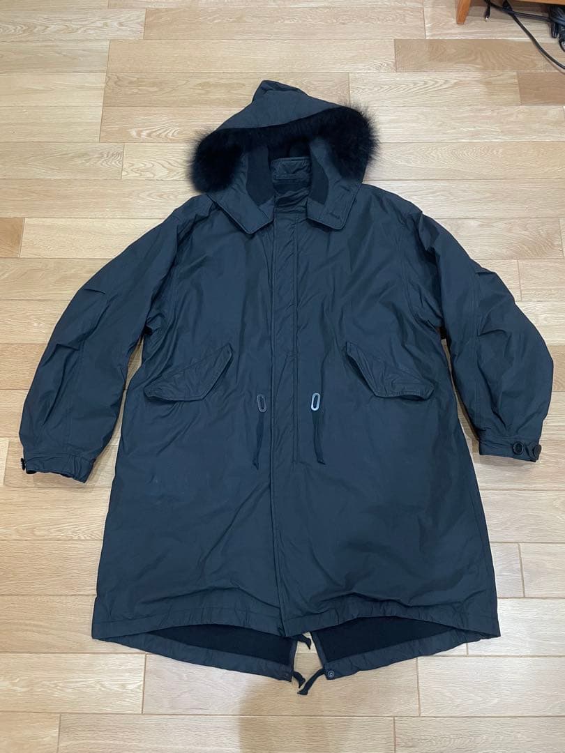COMOLI コットンナイロンミリタリーフーデッドコート 25AW size2