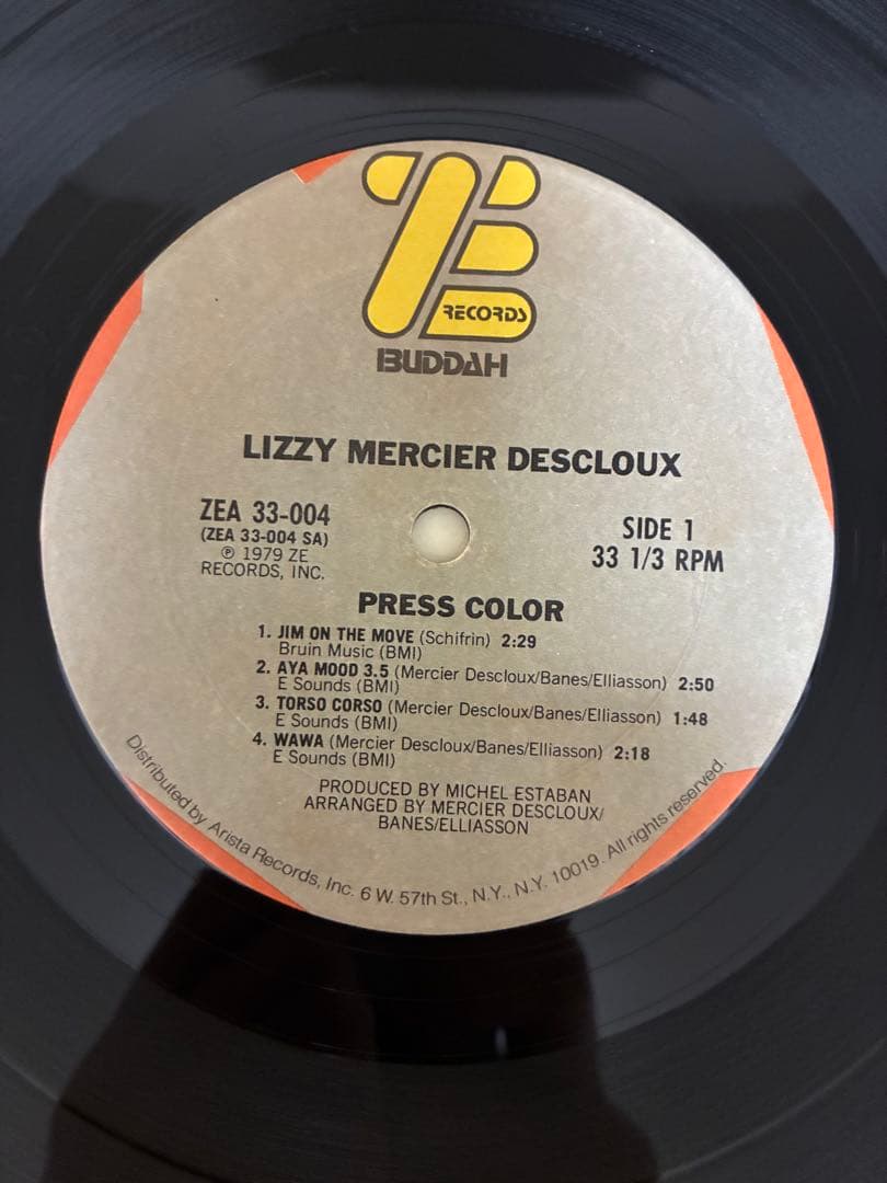 【LP】Lizzy Mercier Descloux / Press Color