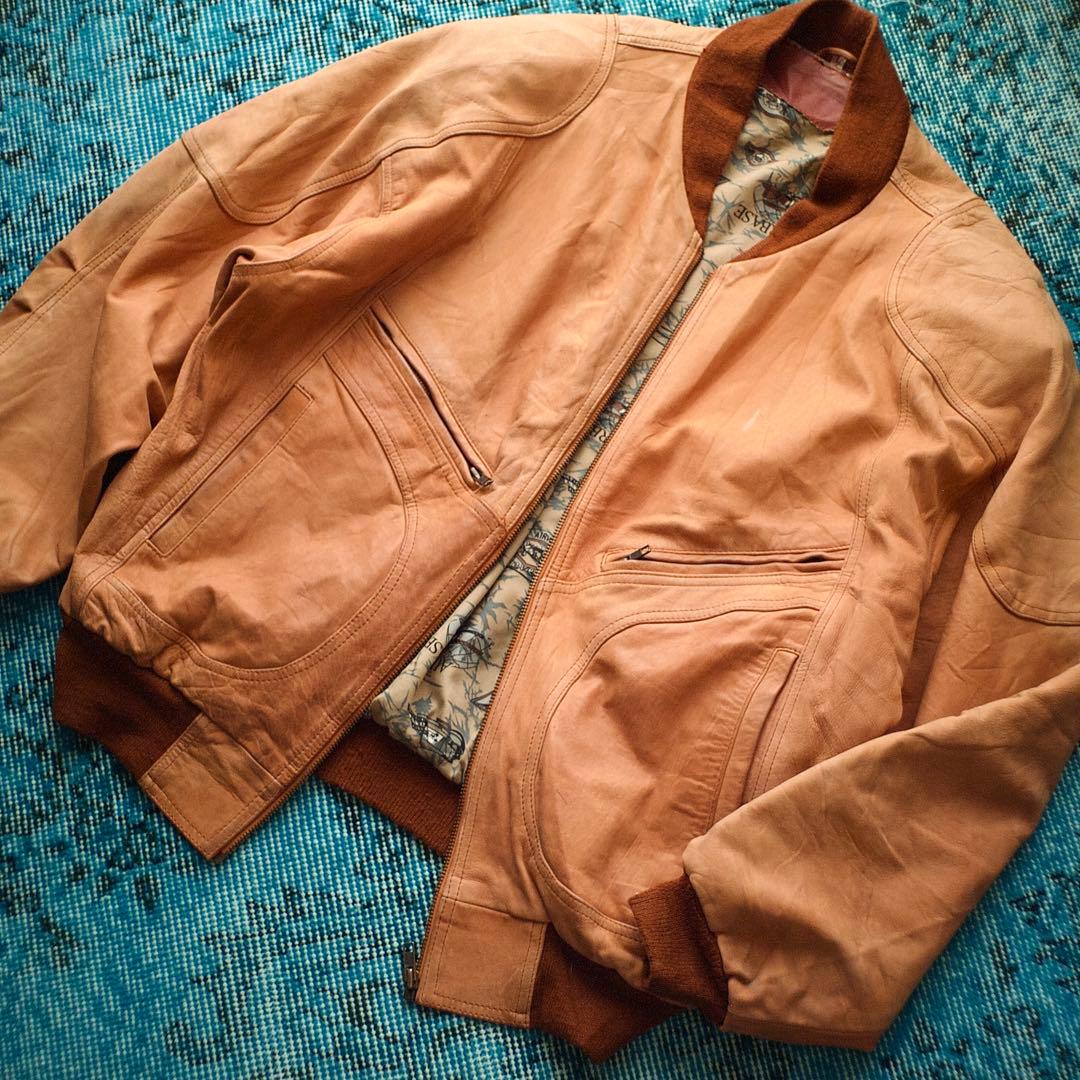ジャケット・アウター 80s 90s GERMANY leather flight jacket