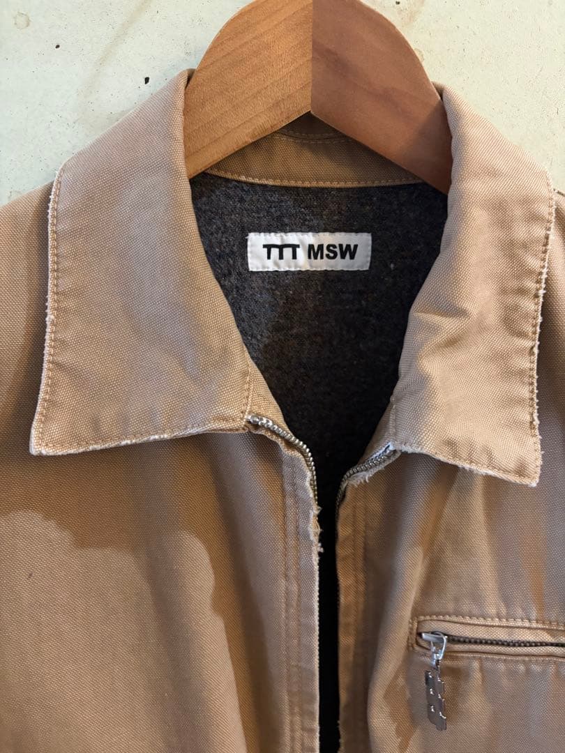 美品　ttt_msw 23aw boro work jacket ベージュ　L