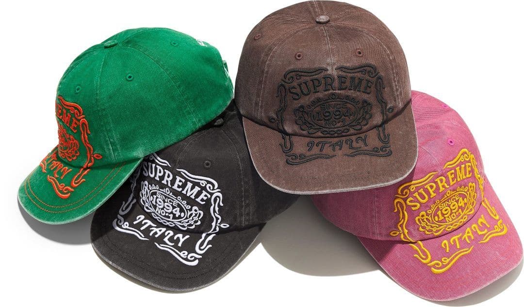 Supreme Italy 6-Panel キャップ