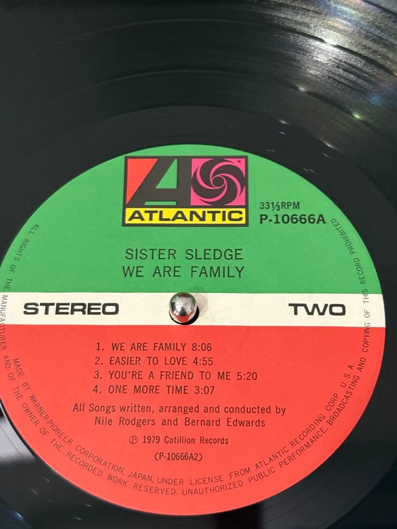 シスター・スレッジ We Are Family レコード