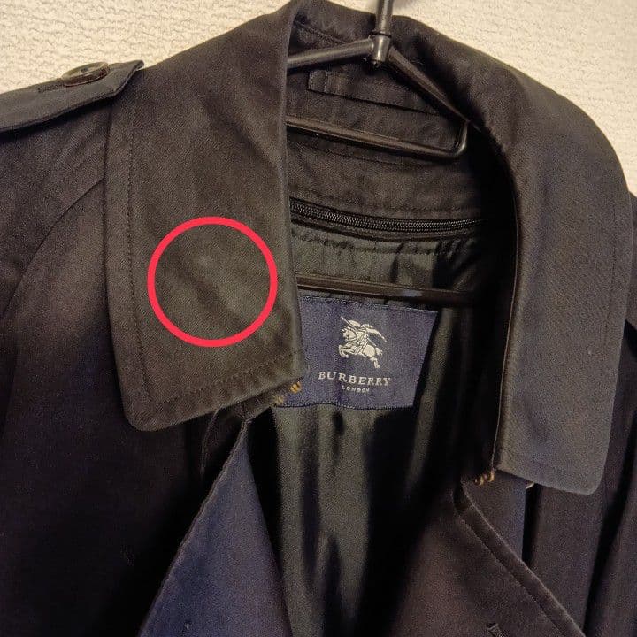 【訳あり品】BURBERRY LONDON トレンチコート USED 名入り他