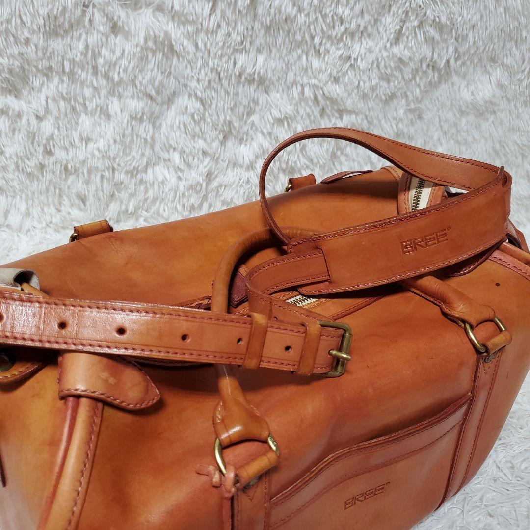 レア BREE オールレザー ボストンバッグ 2way 本革 ショルダーバッグ