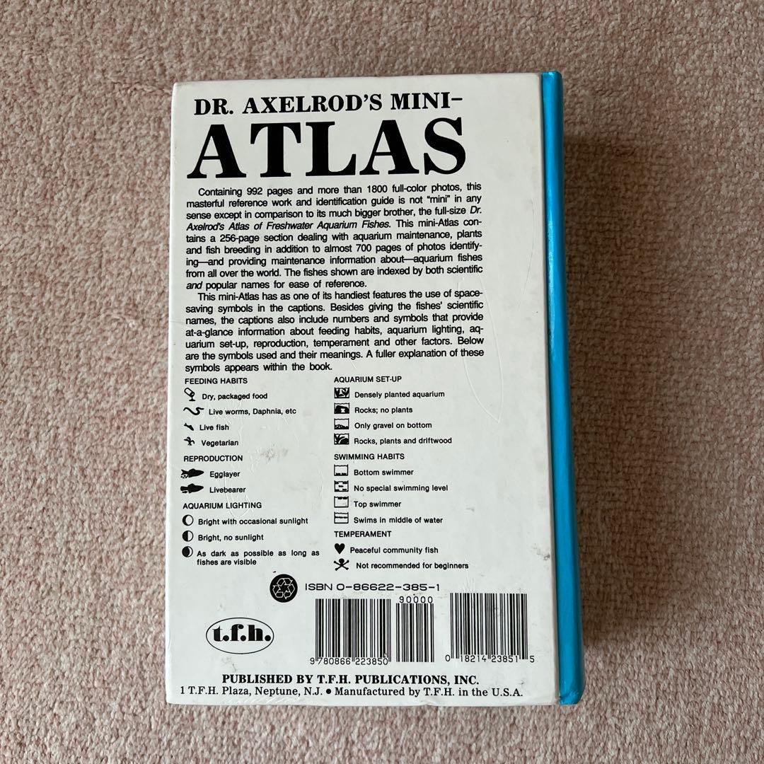 洋書　Dr. Axelrod's Mini-Atlas 淡水魚
