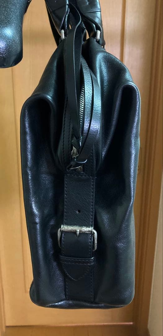 ANN DEMEULEMEESTER ボストンバッグ レザー 黒