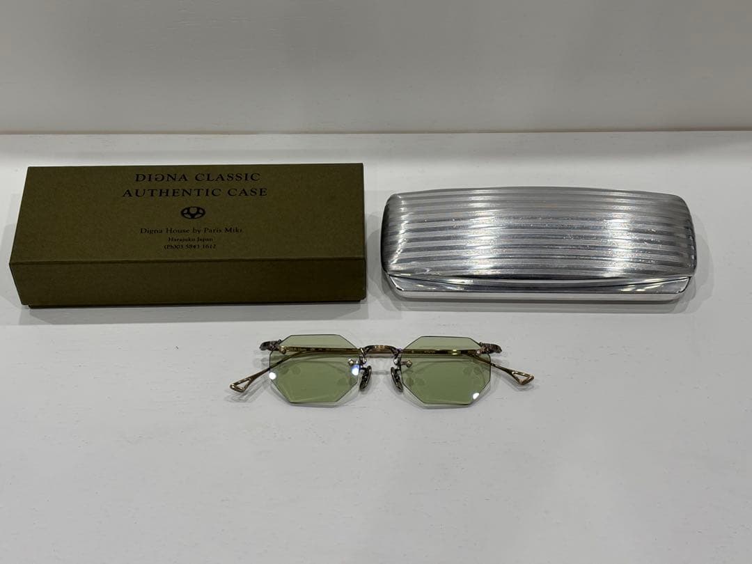 DIGNA CLASSIC 970 八角レンズ リムレス グリーン