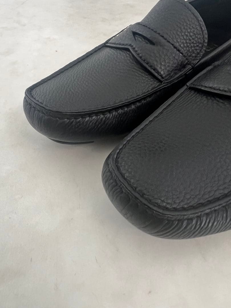 【新品・箱付き】PRADAメンズ ドライビングシューズ モカシン ブラック