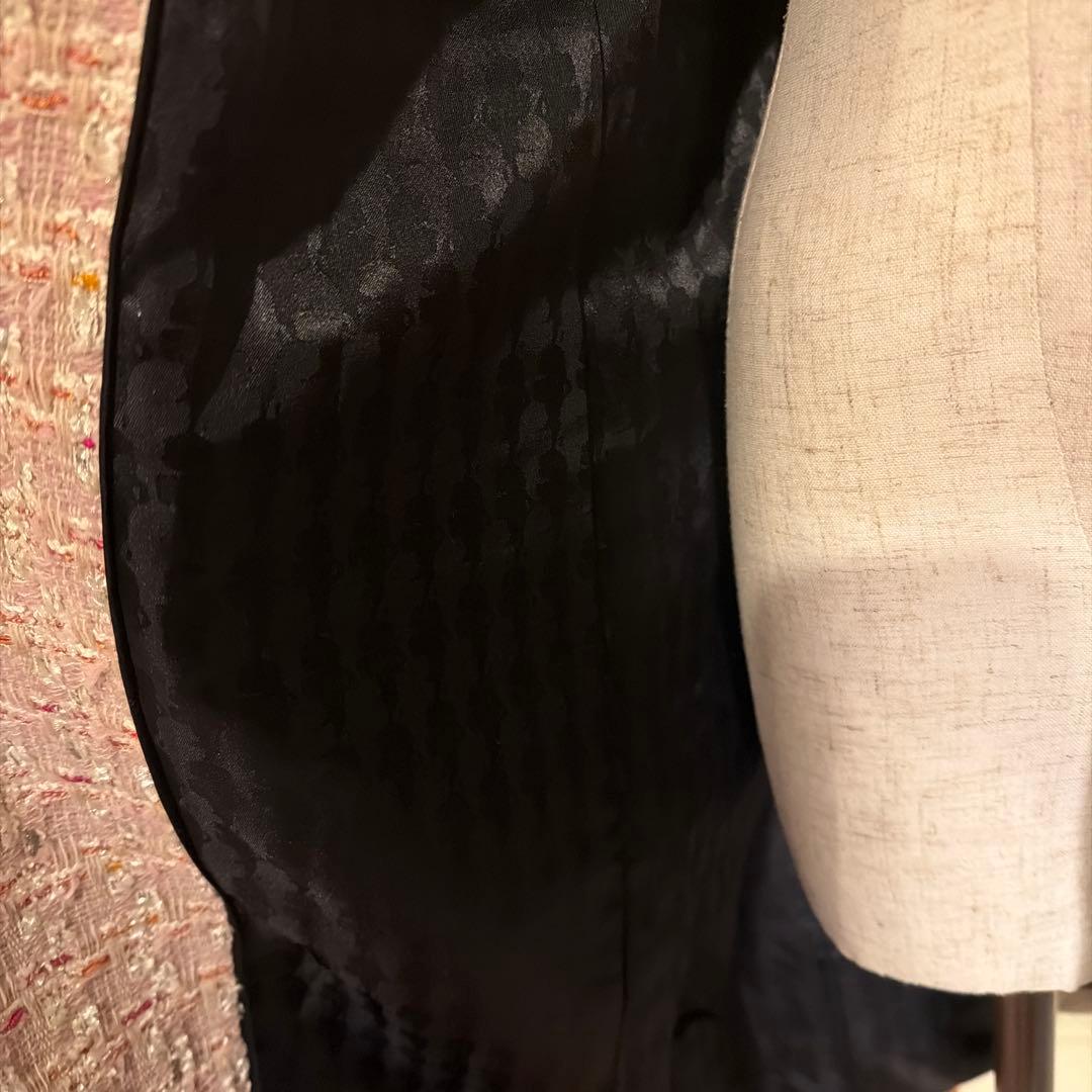 【6万円】Karl LAGERFELD マルチツイードデザイン　チェスターコート
