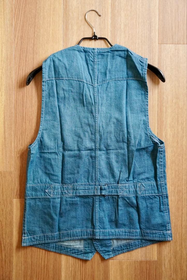 【ガッキー】新品未使用品 RRL インディゴ デニム ベスト Lサイズ