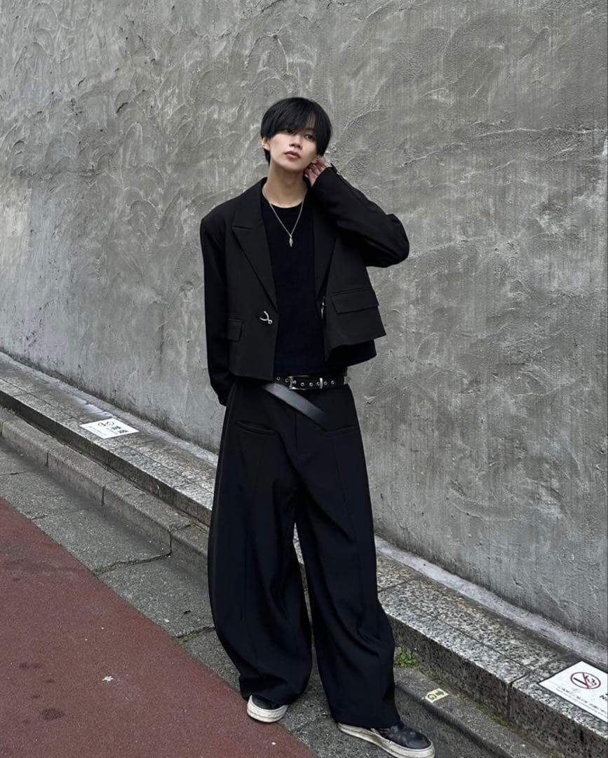 ジャケット・アウター mettal buckle cropped jacket