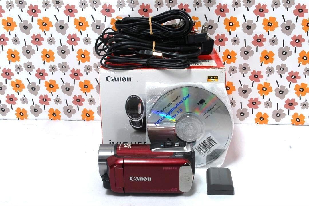 【動作確認済】❤Canon IVIS HF R10❤HDビデオカメラ❤美品❤