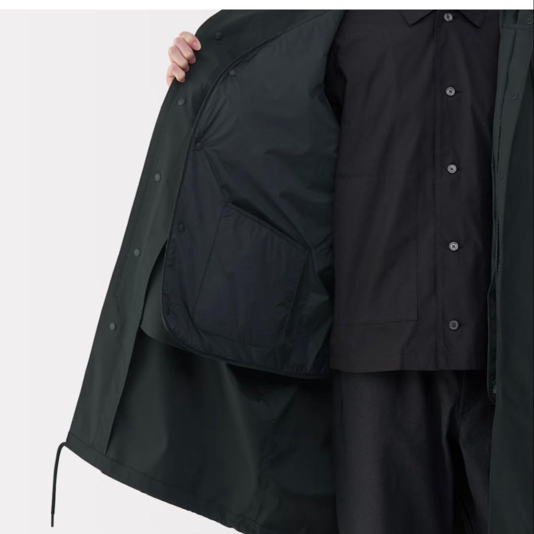 MUJI LABO ムジラボ ライナー付きモッズコート　L 黒