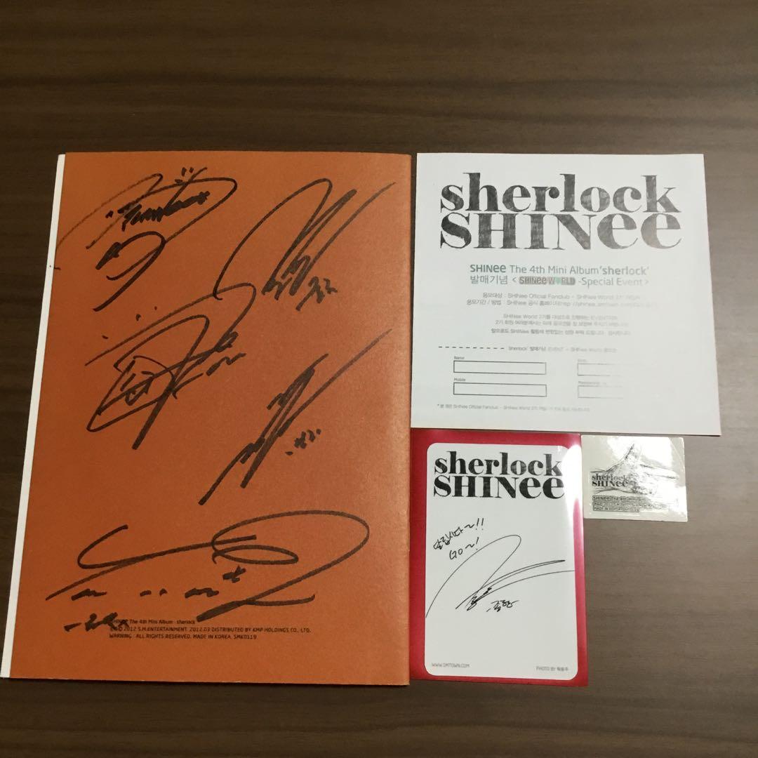 SHINee Sherlock サインあり❗️ジョンヒョン　トレカ付き！