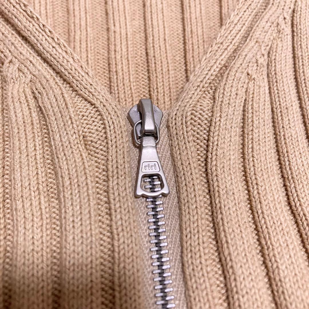 AURALEE オーラリー WIDE RIB KNIT ZIP CARDIGAN