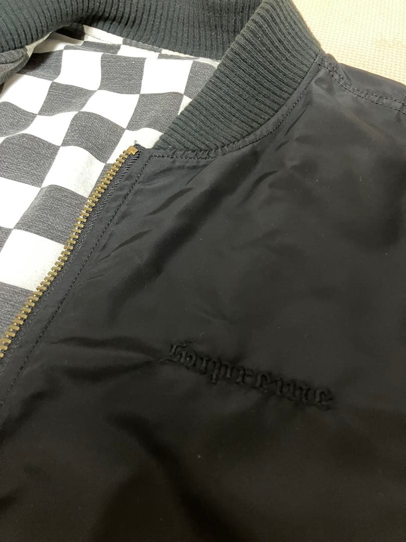 supreme リバーシブルジャケット ブラック チェック