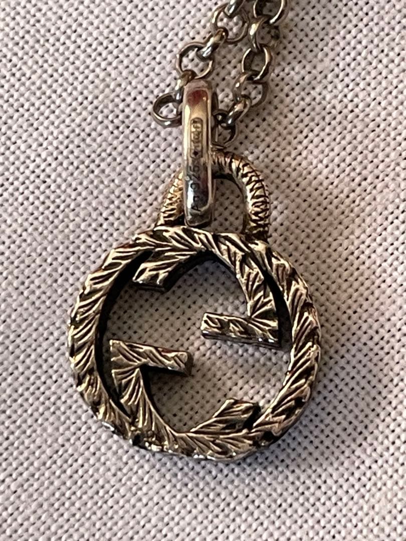 ◉セール！美品　グッチ　GUCCI インターロッキングG ネックレス シルバー